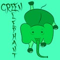 Elephant green emblem