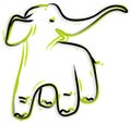 Elephant - hand drawn Royalty Free Stock Photo