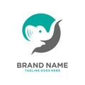 Elephant head logo your company Royalty Free Stock Photo