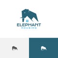 Elephant House Real Estate Realty Strong Construction Logo