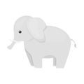 Elephant icon cartoon. Singe animal icon from the big animals set.