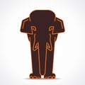 Elephant illustration Royalty Free Stock Photo