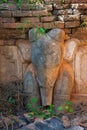 Elephant image in ancient Burmese Buddhist pagodas