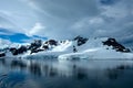 Elephant Island,  Antarctica with interesting clouds Royalty Free Stock Photo
