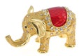 Elephant jewelry box Royalty Free Stock Photo
