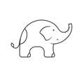 Elephant Line Icon