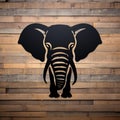 Elephant Logo Design On Wood: Traditional African Art With Industrial Touch