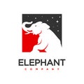 Elephant logo design template Royalty Free Stock Photo