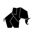 elephant low poly style vector illustration design