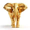 Elephant made from gold, golden elephant