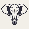 Elephant Mascot Vector Icon