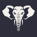 Elephant Mascot Vector Icon