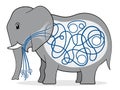 Elephant maze kiddies game