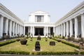 Elephant Museum courtyard contains various statues of Hindu and Buddhist relics.