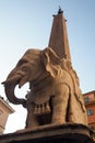 Elephant and Obelisk piazza della Minerva in Rome