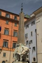 Elephant and obelisk