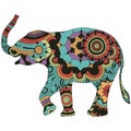 Elephant with oriental decor