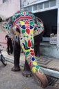 Elephant painted for Rathyatra-Ahmedabad