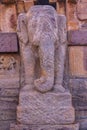 Elephant Pillar at the entrance of Upper Shivalaya temple, North Badami Fort