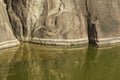 Elephant pond carving in Isurumuniya rock temple in Anuradhapura, Sri Lanka.