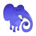 Pretty cartoon elephant isolated Royalty Free Stock Photo