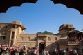 Elephant queue at Amber Palace, Rajasthan, India