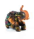 Elephant resin with gemstone Royalty Free Stock Photo