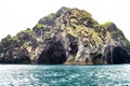 Elephant Rock, a natural basalt rock, Heimaey, Iceland Royalty Free Stock Photo