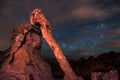 Elephant Rock at night Valley of Fire Nevada Royalty Free Stock Photo