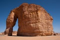 Elephant rock in Saudi Arabia Royalty Free Stock Photo