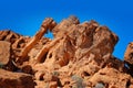 The elephant rock in the Valley of fire, Nevada Royalty Free Stock Photo
