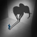 Elephant In The Room Idiom Royalty Free Stock Photo