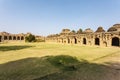 Elephant\'s Stables, stables for the royal elephants of the Vijayanagara Empire, in Hampi, Karnataka, India Royalty Free Stock Photo