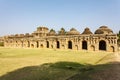 Elephant\'s Stables, stables for the royal elephants of the Vijayanagara Empire, in Hampi, Karnataka, India Royalty Free Stock Photo