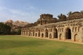 Elephant\'s Stables, stables for the royal elephants of the Vijayanagara Empire, in Hampi, Karnataka, India Royalty Free Stock Photo