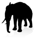 Elephant Safari Animal Silhouette Royalty Free Stock Photo