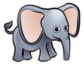 Elephant Safari Animals Cartoon Character