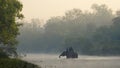 Elephant safari at Bardia, Nepal Royalty Free Stock Photo