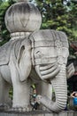 Elephant sculpture in Wenshu Monastery