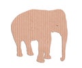 Elephant shape paper box