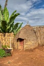 Elephant-shaped huts in Dorze Village, Ethiopia