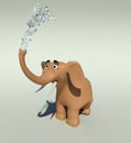 Elephant shower