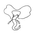 Elephant - Sketch - Sugeng 01 02A Royalty Free Stock Photo