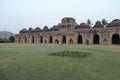 Elephant Stable at Hampi, Karnataka - archaeological site in India - India tourism Royalty Free Stock Photo