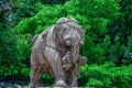 Elephant statue Carved from Orissa Sandstone at Konark Sun Temple Royalty Free Stock Photo