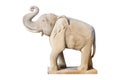 Elephant statue , Clipping path Royalty Free Stock Photo