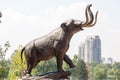 Elephant Statue in Denver Park Royalty Free Stock Photo