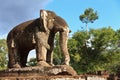 Elephant statue at the East Mebon temple in Angkor Wat Royalty Free Stock Photo