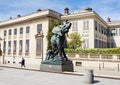 Elephant statue in front of museum D`Orsay. Paris