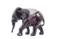 Elephant statue from india. Elephant decoration souvenir from india. Isolated white studio photo.